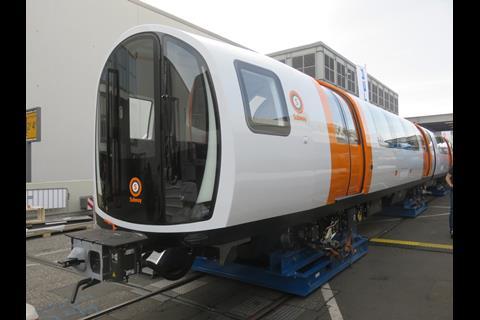 Stadler vehicles at InnoTrans 2018.
